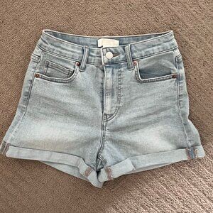 H&M Blue Jean Short | Denim Cuffed Shorts